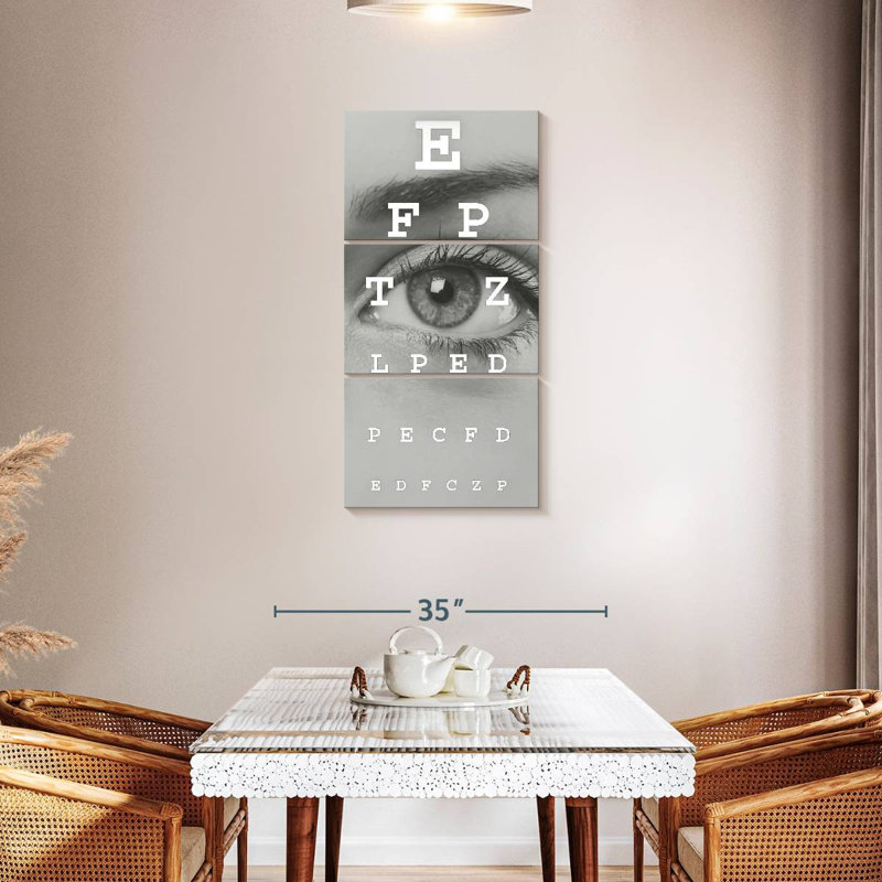 Eye Test Chart, 44" H x 21" W