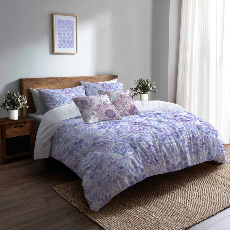 Ensemble de literie 5 pièces Boho, Housse de couette très grand + 4 pièces supplém