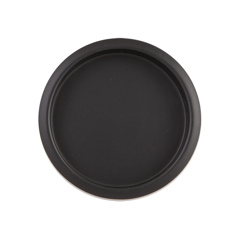 2-1/8-inch Modern Closet Finger Pull for Sliding Doors, Matte Black, Pocket Door Hardware