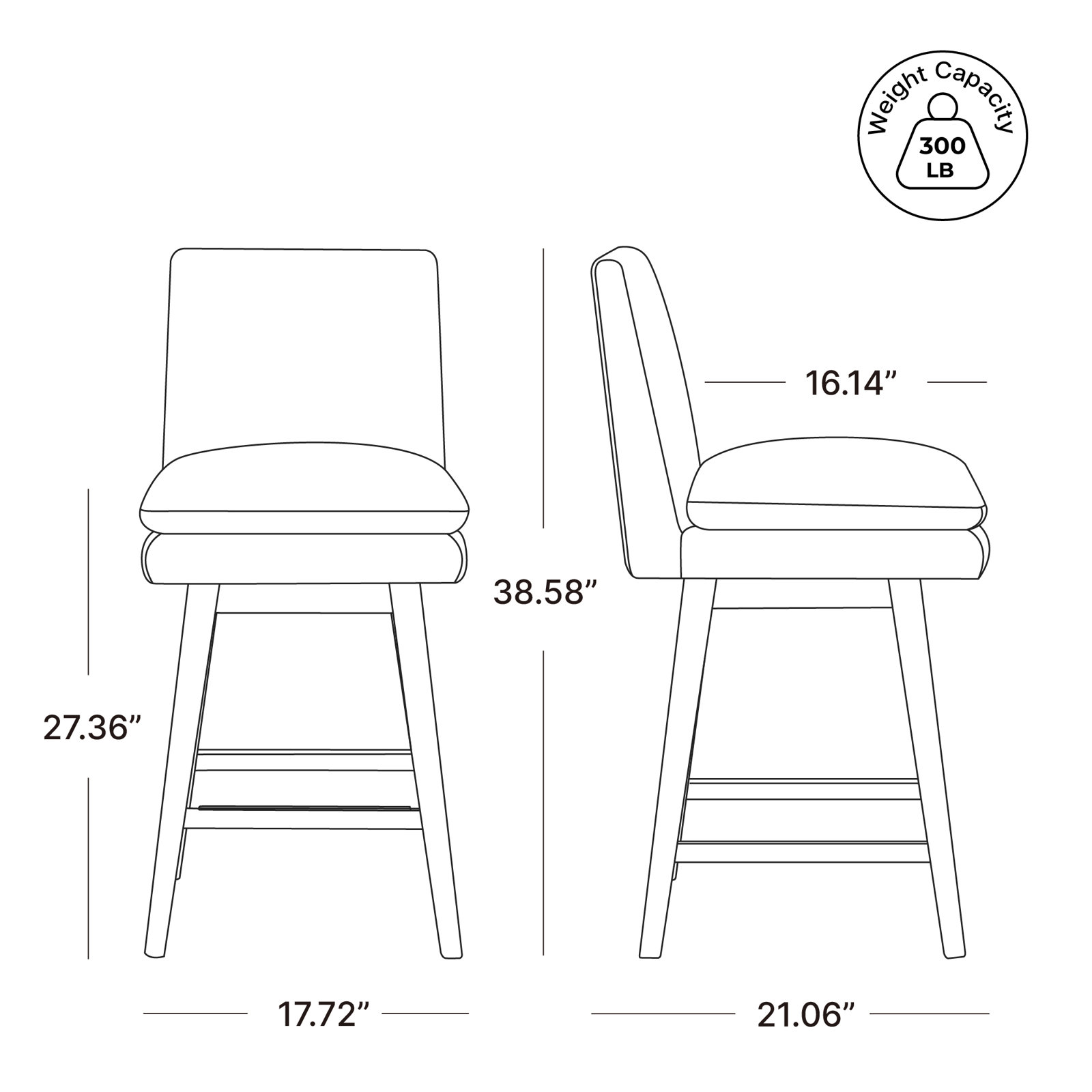 Bethea 27" Swivel Bar Stool, Prestige Pearl Tweed
