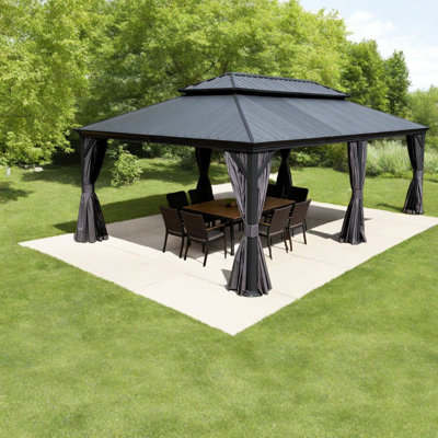 X24 Hardtop Canopies & Gazebos(must Include Frame), Steel Modern Patio
