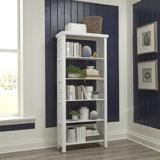 Chouteau 75"H Accent Bookcase w/ Scroll Work