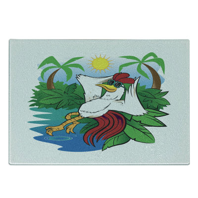 East Urban Home Glass Sunglasses Cutting Board
