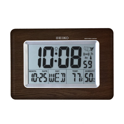 QHR020BLH Alarm Clock, Brown