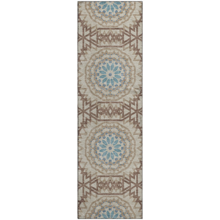 Premium Machine Washable Cerrito Khaki Rug