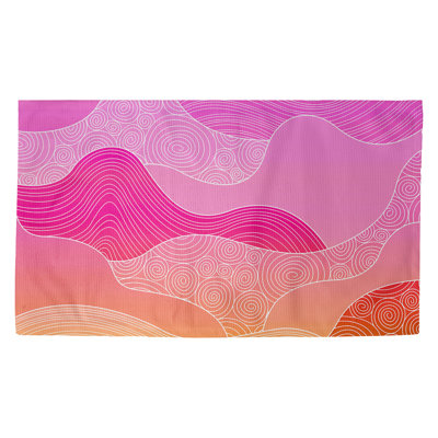 Tapis rose/orange Avicia