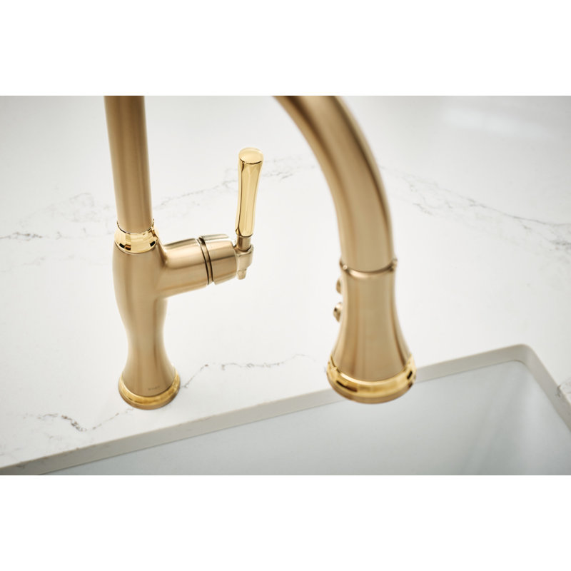 Pull-Down Kitchen Faucet, Luxe Gold / Polished Gold