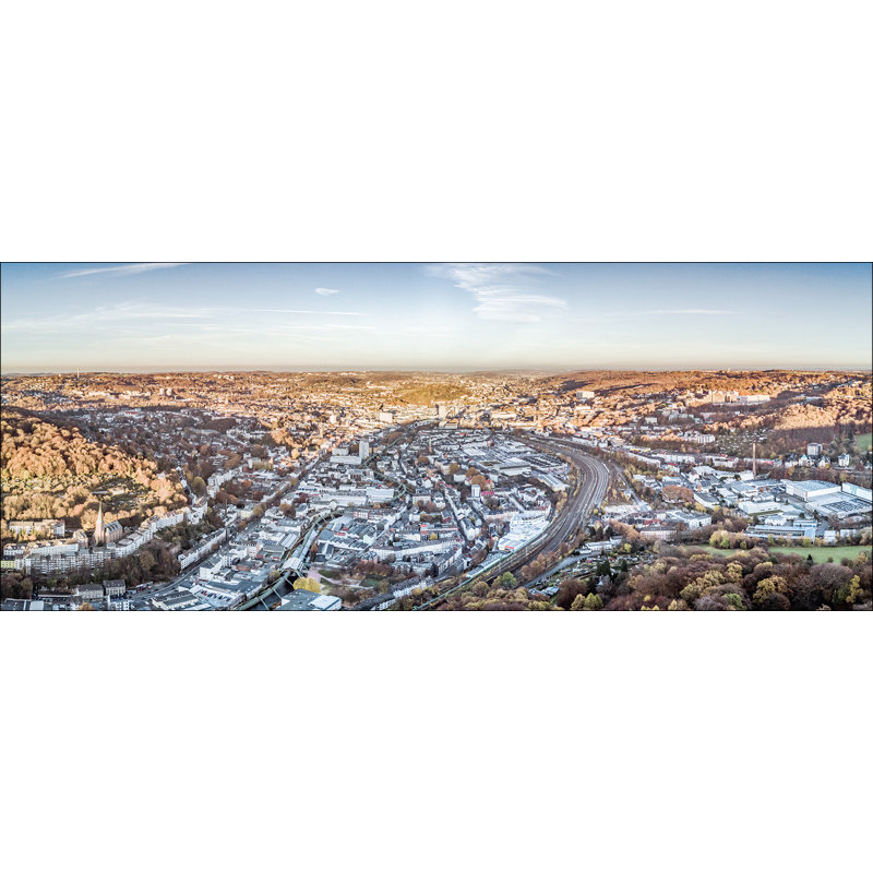 Wuppertal - No Frame Print on Float Glass, 50cm H x 125cm W x 1.4cm D
