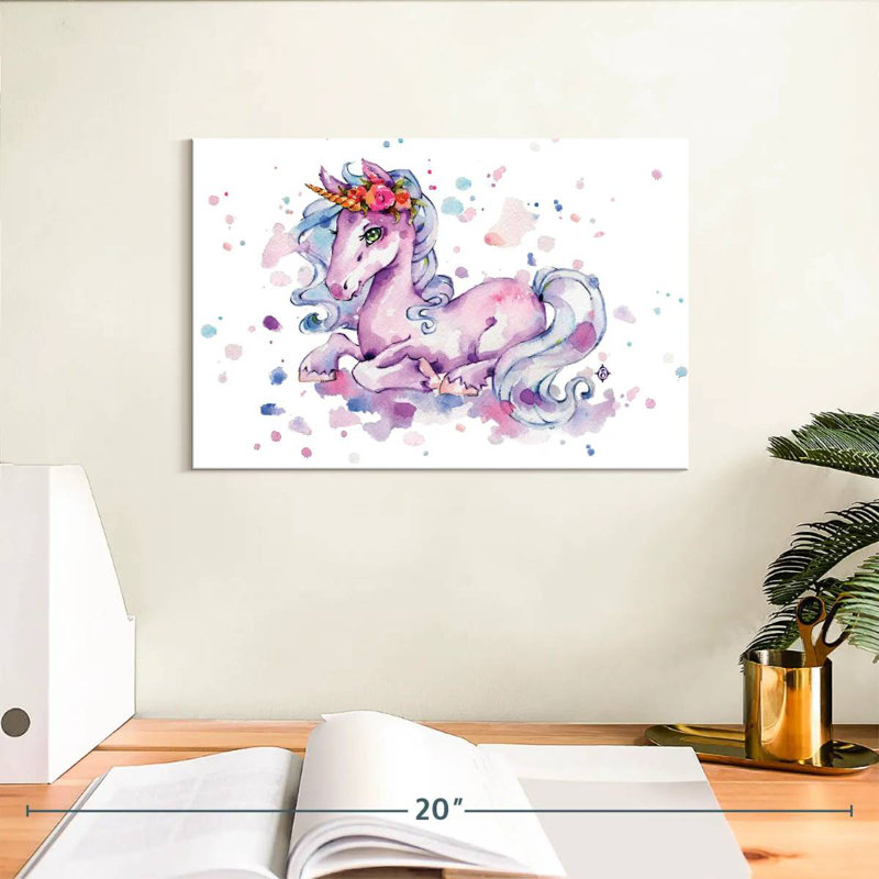 Sweet Unicorn, 8" H x 12" W