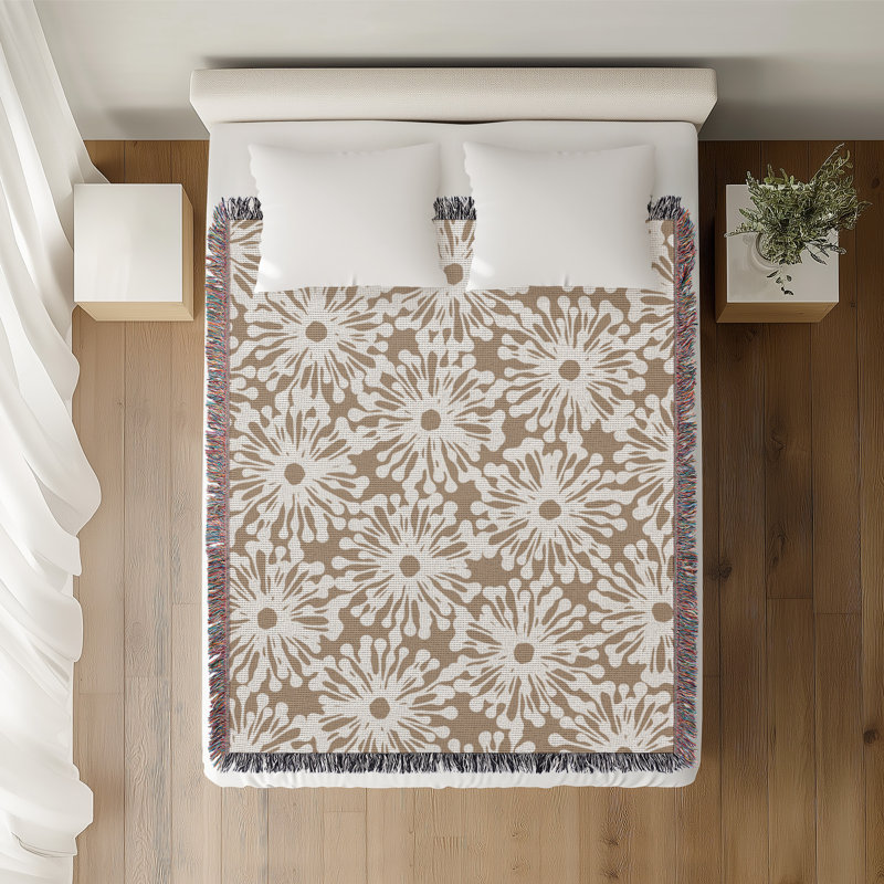 Jeté en coton Dandilion, 50 x 70, Beige