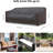 Outdoor Patio Sofa Cover, Water-resistant Garden Furniture Protector With Adjustable Straps, Multiple Sizes Available