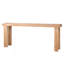 Console rustique en bois naturel - Table d'entrée de 77 po au design campagnard moderne - Canapé long et étroit pour le salon, le couloir ou derrière le canapé - Finition bois clair