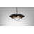 Carapace 1 - Light Bronze/Satin Brass Single Pendant