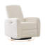 Fauteuil inclinable électrique oscillant pivotant de 31,1 po Zisel avec chenille USB intégrée beige