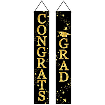 Ensemble de panneaux de porte en tissu Congrats Grad