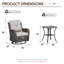 Chaises berçantes pivotantes pour l'extérieur, ensemble de patio en osier 3 pièces avec coussins épaissis, dossier haut, sièges profonds, accoudoirs larges, chaises pivotantes d'extérieur pour porche, terrasse-1938742972-1922228257