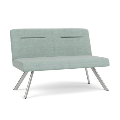 Willow Lounge Reception Loveseat Steel Legs