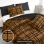 Microfiber Chequered Duvet Cover Set-126672156