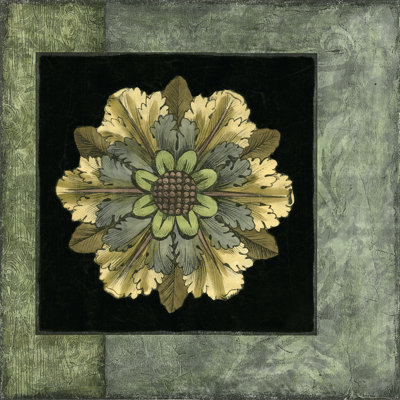 Rosette Inset II by Jennifer Goldberger - Wrapped Canvas Print