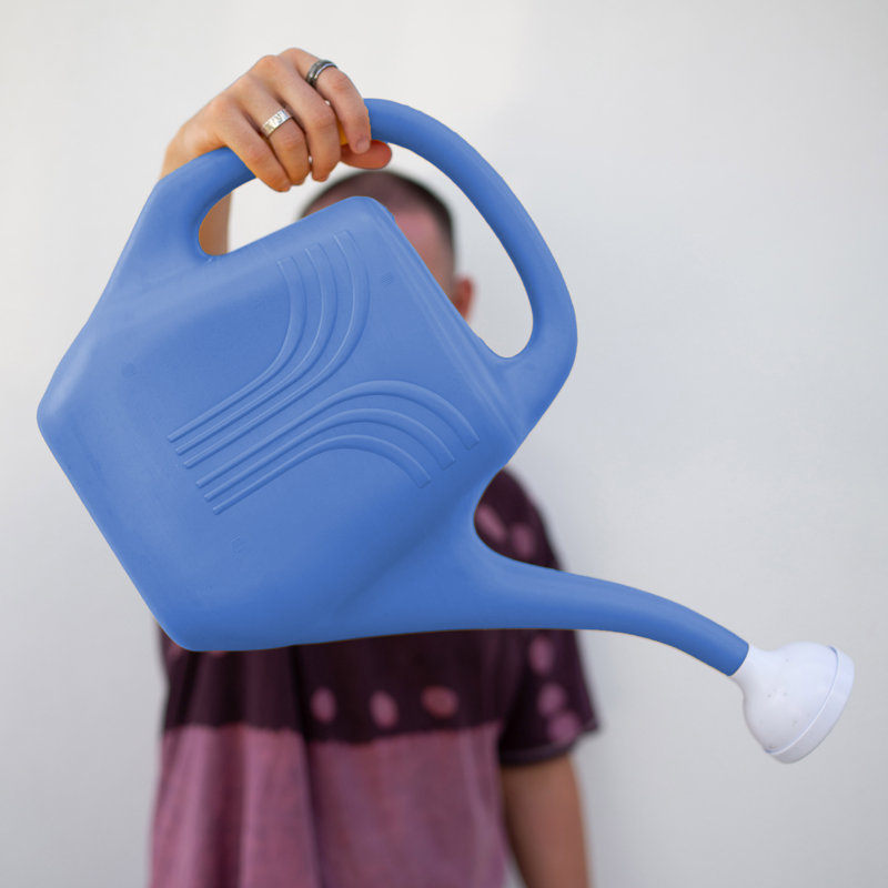 Classic 2 Gallon Navy Plastic Watering Can