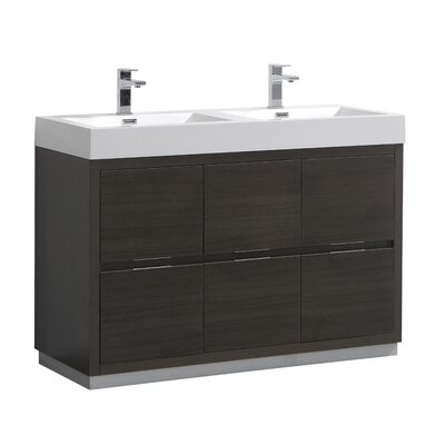 Fresca Valencia 48"" Free-Standing Double Sink Bathroom Vanity Set -  FCB8448GO-D-I