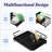 Dish Drying Rack for Kitchen Counter, Stainless Steel Sink Organization and Storage Essentials with Cutlery Holder, Home and Appartment Decor, 12.2''W x 15.7''~23''L, White-123640058-123640062