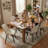 Chardee Upholstered Dining Chairs Faux Leather Waterproof Side Chair with Metal Frame-1629585639