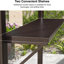 Pavillon de jardin en aluminium à toit rigide en aluminium avec éclairage-111480740-118589167