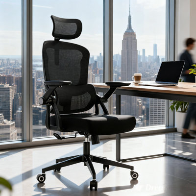 Heavy Duty Ergonomic Desk Office Chair, High Back Home Computer Chair With Adjustable Lumbar Supports And Headrest, Adjustable Swivel 3D Armrests ,Rol