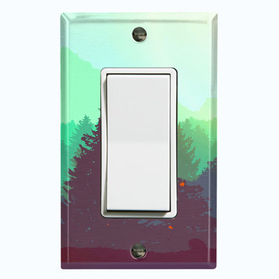 Nature Themed 1 - Gang Toggle Light Switch Standard Wall Plate