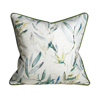 Irena Floral Linen Throw Pillow