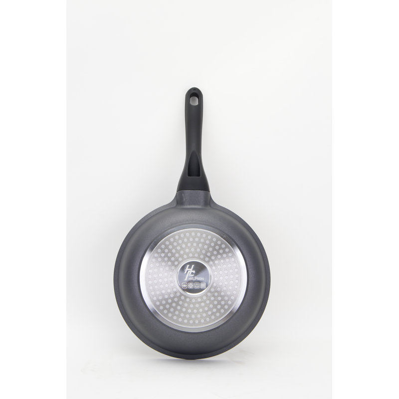 Oelle Aluminum Non-Stick Frying Pan, 24 cm, Black