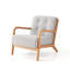Croix Solid Wooden Frame Upholstered Tufted Armchair-1221753581