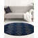 Glam Navy Blue Gold Area Rug