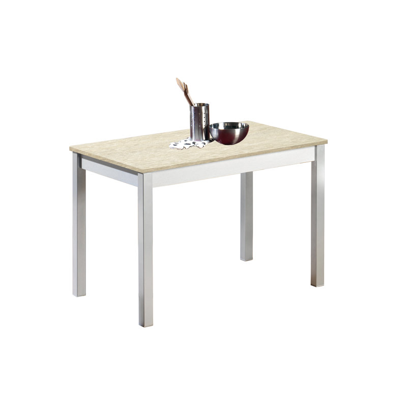 Martinsville Metal Base Dining Table, Cervino, 90L x 50D