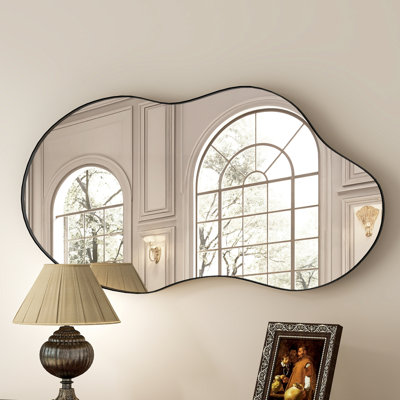 Asymmetrical Metal Wall Mirror