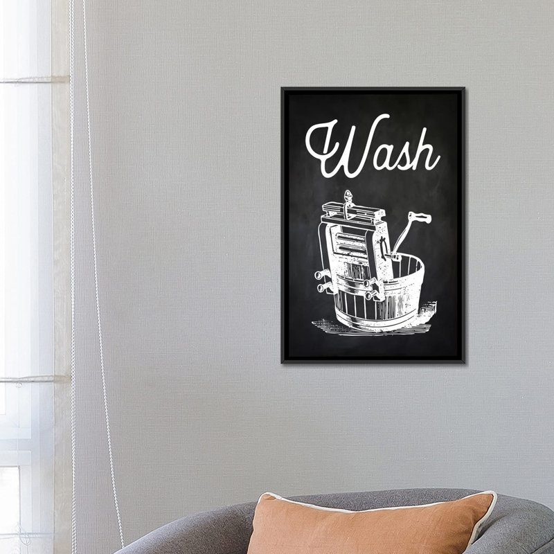 «Wash», impression sur toile, H 26 po x l 18 po x P 1,5 po, Pas de tapis, Toile tendue