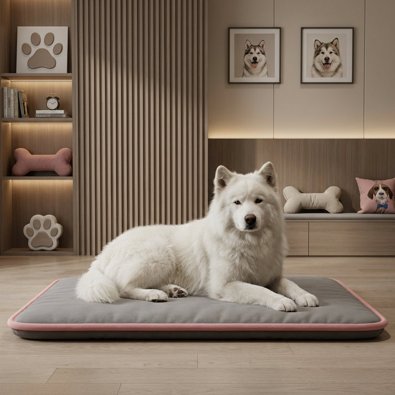 CalmNest Grey Thermoregulating Pad Dog Bed