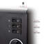 E Cairns 37.5cm W Black Electric Fireplace with 1950 BTU