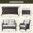 4 - Person Patio Conversation Set with Cushions-975801859-975801857