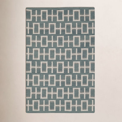 Elsey Hand-Tufted Geometric Wool Rug