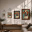 Watchful Beagle Modern - Framed Print-449830075-449830074