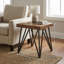 Table de bout en bois massif récupéré