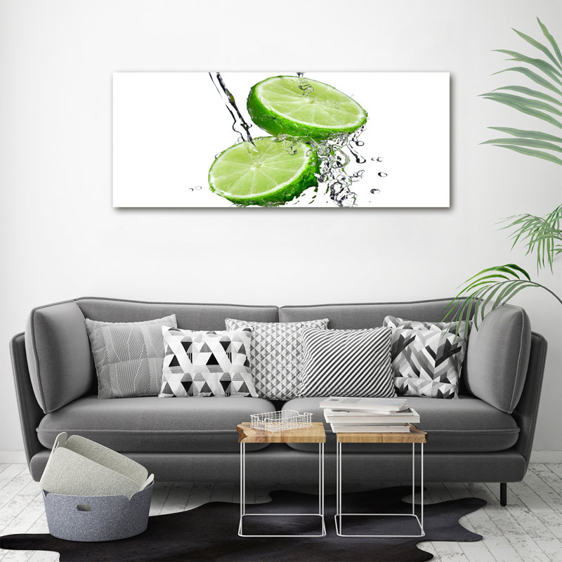 Limes And Water - No Frame Print on Canvas