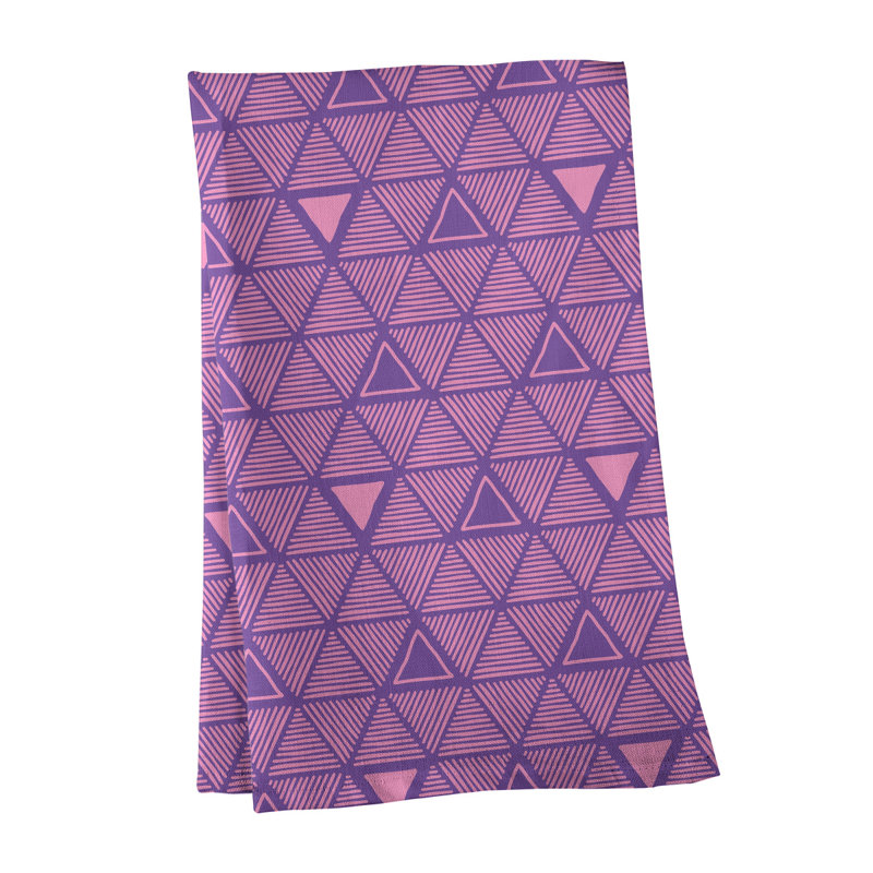 Jordao Tea Towel Kitchen Towel, Purple/Coral, Poly Twill