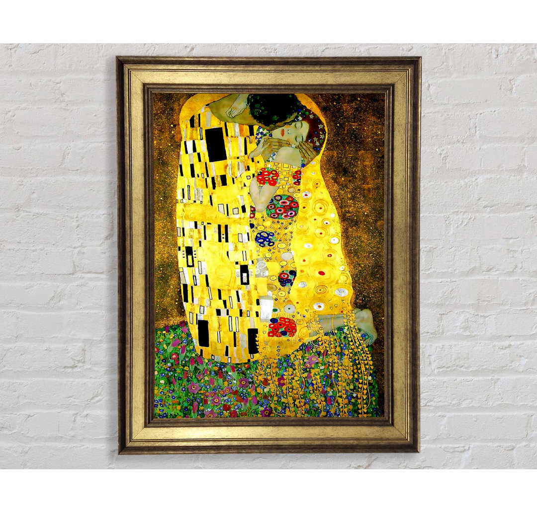 Klimt Kiss - Einzelner Bilderrahmen Kunstdrucke