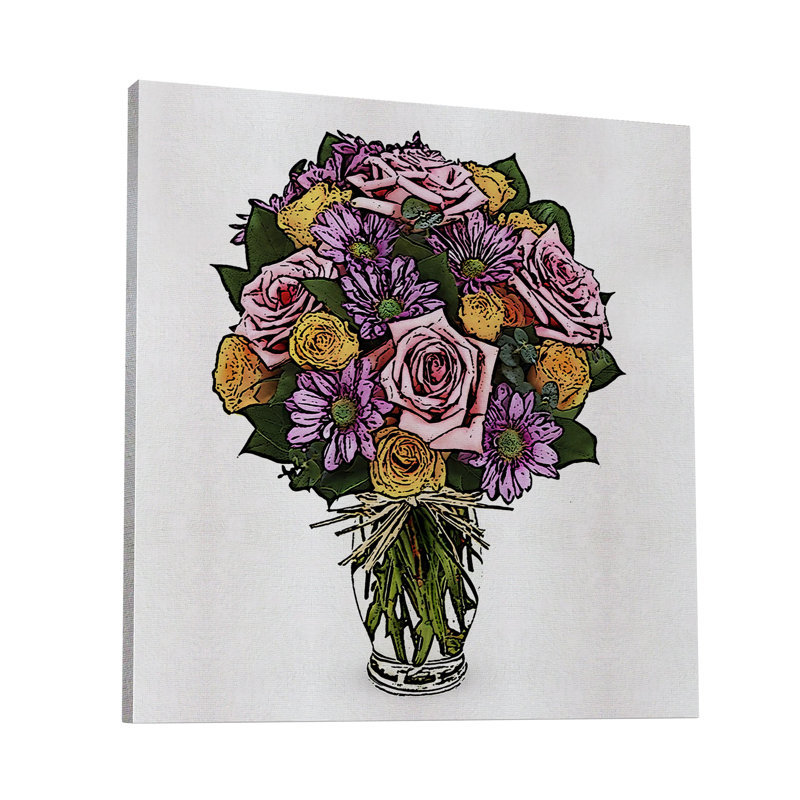 Reproduction sur toile tendue, H 8 po x l 8 po x P 1,5 po
