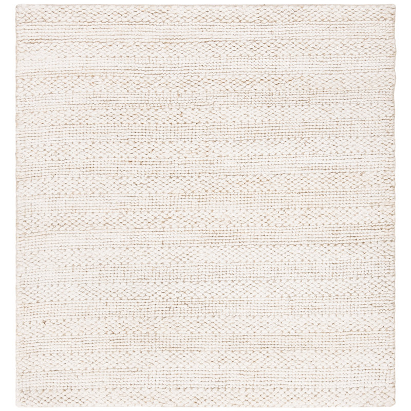 Eco-Smart Hand-Woven Bleach Area Rug, Square 10'
