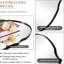 Miroir de salle de bain ovale contemporain Cadre en acier inoxydable-711187951-708915422