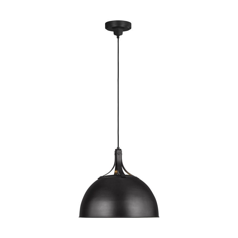 Antonietta 1 - Light Single Pendant, Aged Iron, 18" H x 20.25" W x 20.25" D